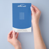 車の車の修理自動の詳細平青 チラシ (ハンドル)