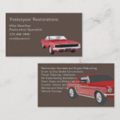 車の車の復旧専門家 名刺 (正面/裏面)