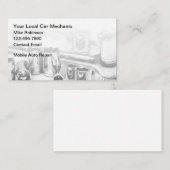 車の車の整備士修理 名刺 (正面/裏面)