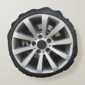 車の車輪およびタイヤ ラウンドクッション (裏面)