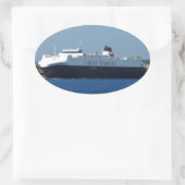 車の輸送体ガリシア 楕円形シール (バッグ)