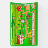 車の農業道路2 1/2' x 4'バナー 横断幕 (縦)