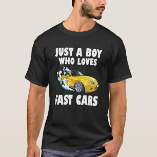 車の速い男の子を愛する男の子Ki Tシャツ