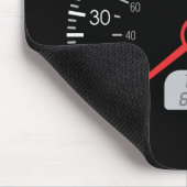 車の速度計 マウスパッド (コーナー)