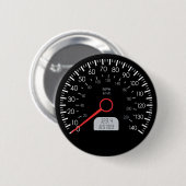 車の速度計 缶バッジ (正面&裏面)