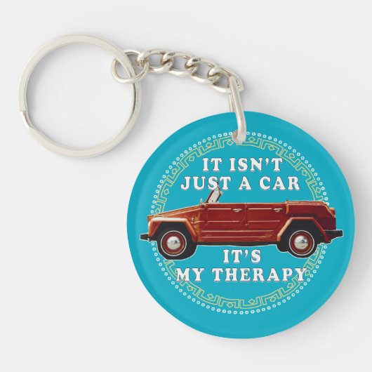 車の運転はセラピー キーホルダー (正面)
