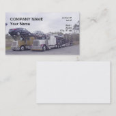 車の運送業者の輸送 名刺 (正面/裏面)