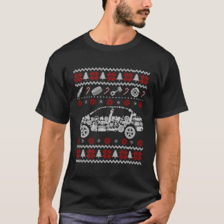 車の部品醜いクリスマスセータークリスマスギフト車 Tシャツ