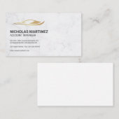 車の金ゴールドロゴ 予約カード (正面/裏面)