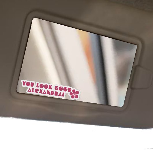 車の鏡かわいいメッセージシール シール