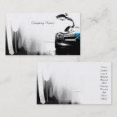 車の関連の白くおよび黒い名刺 名刺 (正面/裏面)