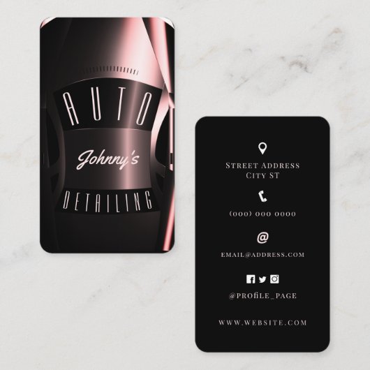 車の鳥の目を見スタイリッシュる  名刺 (正面/裏面)