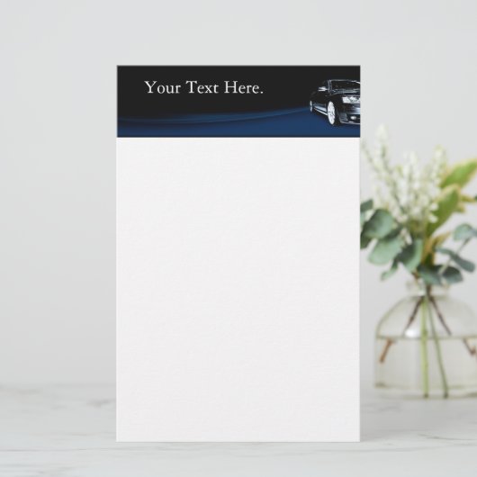 車の 便箋 (スタンド正面)