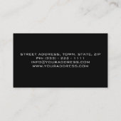 車の/競争/車の緑のスポーツの最高速度 名刺 (裏面)