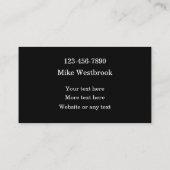 車のS&Window Tint 名刺 (裏面)