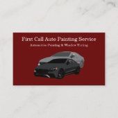 車のS&Window Tint 名刺 (正面)