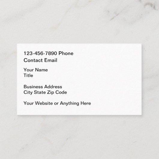 車のServices Silver Tone Look 名刺 (裏面)