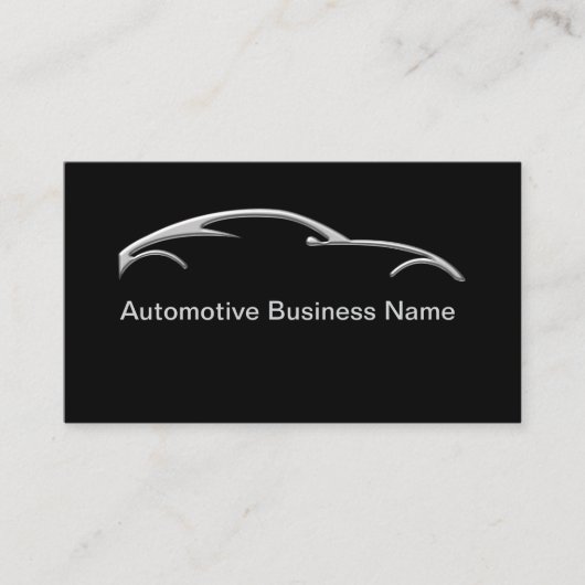 車のServices Silver Tone Look 名刺 (正面)