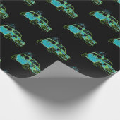 車のSplatの小型ライム ラッピングペーパー (角)