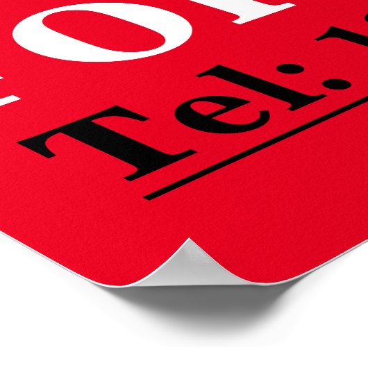 車はっきりした販売看板あなたの車のモダンポスターを販売 ポスター (角)