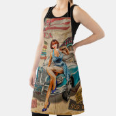 車はアメリカのヴィンテージポスターを通って旅行する。66,ルート エプロン (インサイチュ)