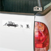 車はゾンビを引き付けます バンパーステッカー (トラック上)