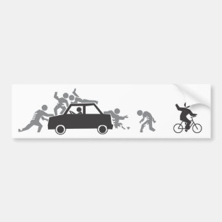 車はゾンビを引き付けます バンパーステッカー