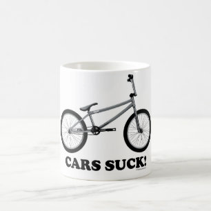 車は吸います! コーヒーマグカップ