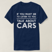 車もしの話をしてほしい Tシャツ (デザイン正面)
