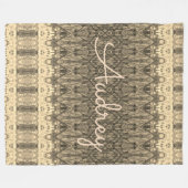 車や旅行に最適なデザイナー ブランケット (正面(横))