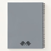 車をテーマにしたノートパーソナライズされたブック ノートブック (裏面)