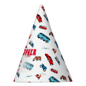 車をテーマにした誕生日パーティーレトロスタイル パーティーハット (右)