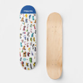 車を動かす小さな男の子の事子供の名前 スケートボード (正面)