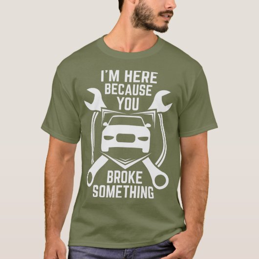 車を壊したから Tシャツ (正面)