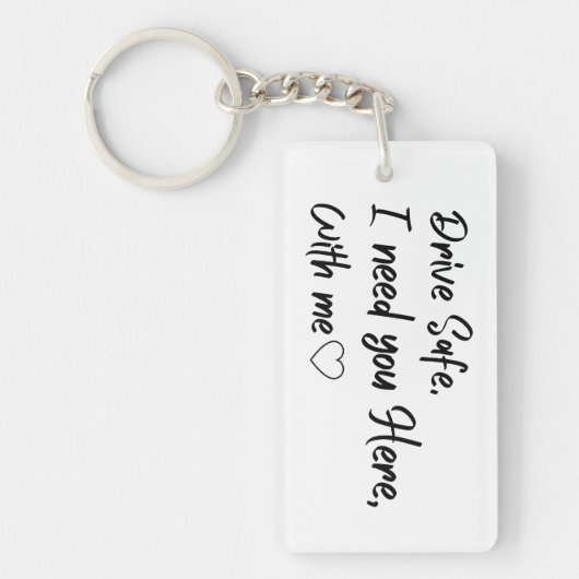 車を安全に運転してください キーホルダー (正面)