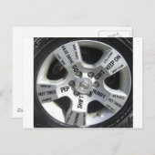 車を愛する引用文製品 ポストカード (正面/裏面)