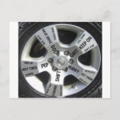 車を愛する引用文製品 ポストカード (正面)