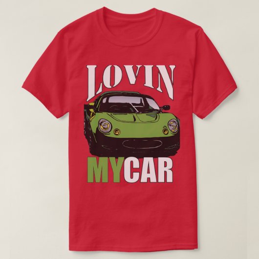 車を見て Tシャツ (デザイン正面)
