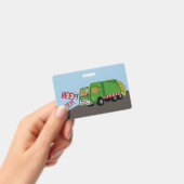 車を運転するクマ バッジ (手持ち)