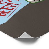 車を運転するクマ ポスター (角)