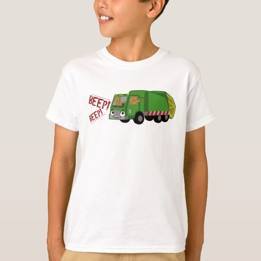 車を運転するクマ Tシャツ (正面)