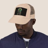 車を閉めるオートバイと緑の光 キャップ (インサイチュ)