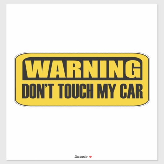 車をtouchしない シール (シート)