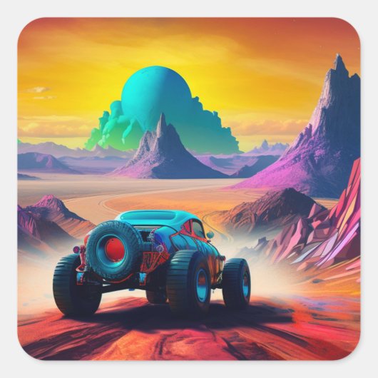 車アート スクエアシール (正面)