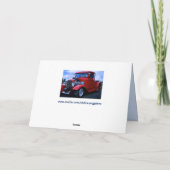 車カスタマイズのグリーティングカード シーズンカード (裏面)