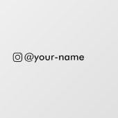 車カスタム窓シール用instagramシール ウィンドウサイン (シート)