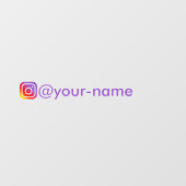 車カスタム窓シール用instagramシール ウィンドウサイン (シート)