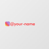 車カスタム窓シール用instagramシール ウィンドウサイン (シート)