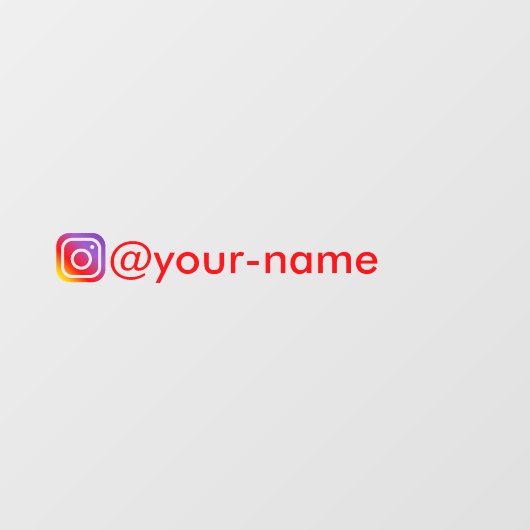 車カスタム窓シール用instagramシール ウィンドウサイン (シート)