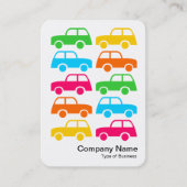 車カラフル両 名刺 (正面)